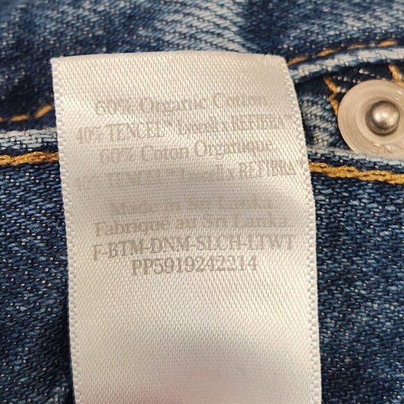 Everlane The Summer Slouch Jeans Womens 29 Blue Button Fly Cotton‎ Blend Relaxed - Picture 10 of 12